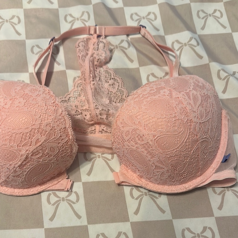 Victoria's Secret Pink Lace Padded Bra